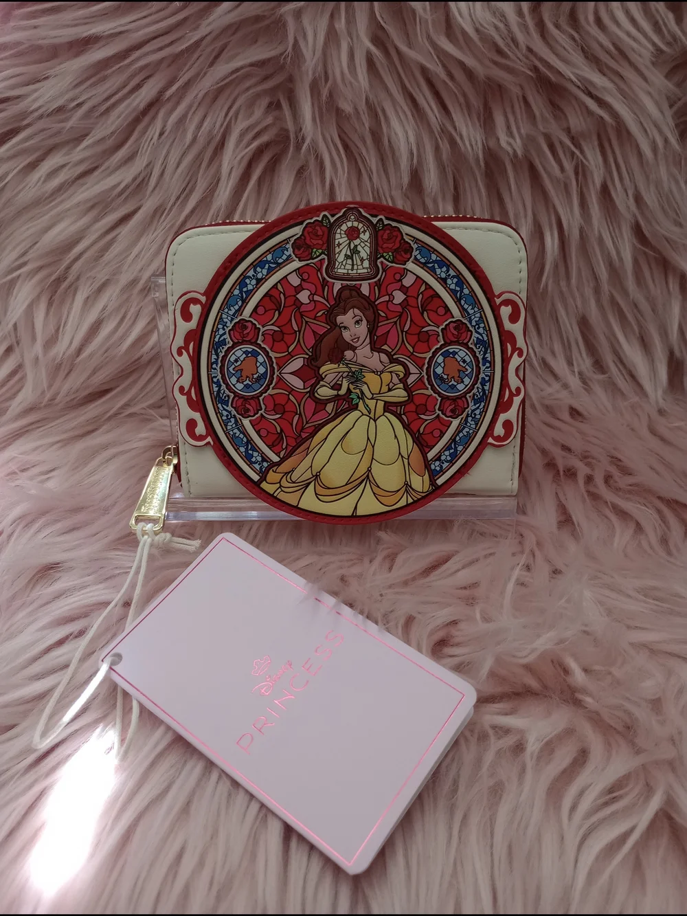 Loungefly Disney Beauty and the Beast Belle Stained Glass Portrait Wallet